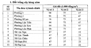 Bảng giá đất Bảo Lộc, Lâm Đồng mới nhất - 35