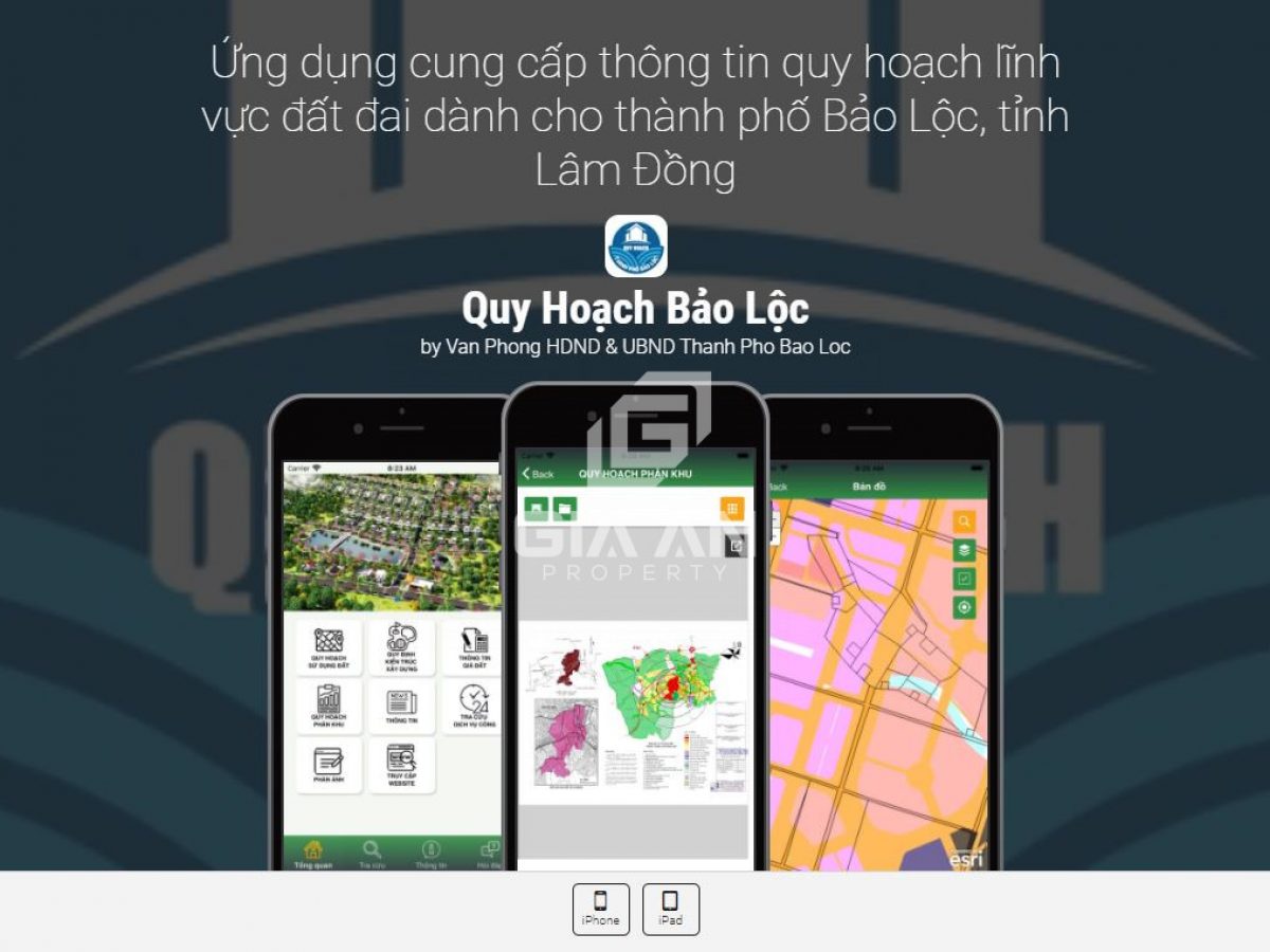 app bản đồ quy hoạch lâm đồng