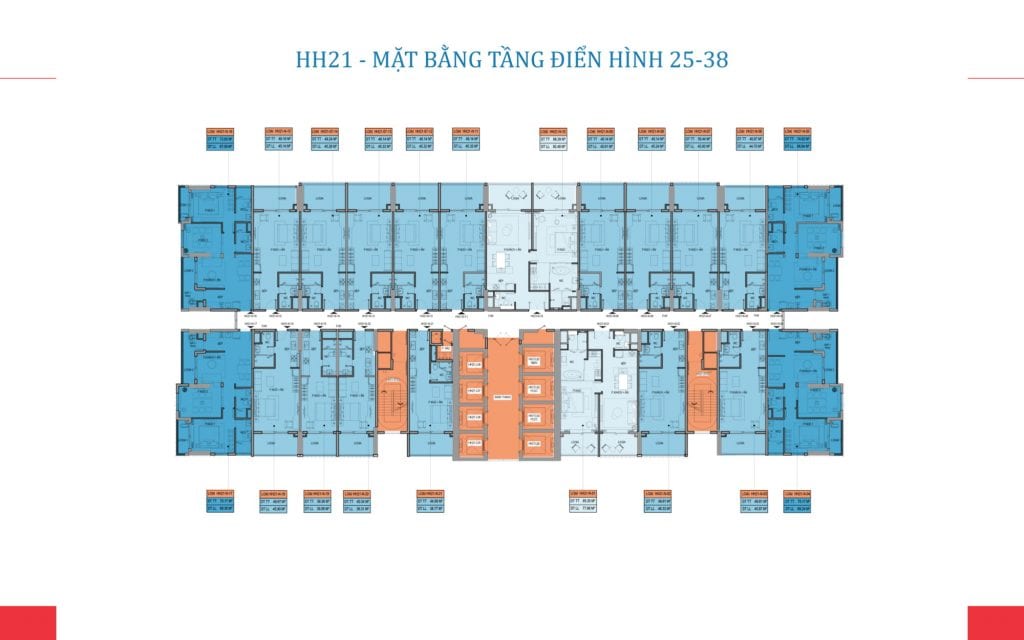 HH21 - Mặt bằng tầng 25-38