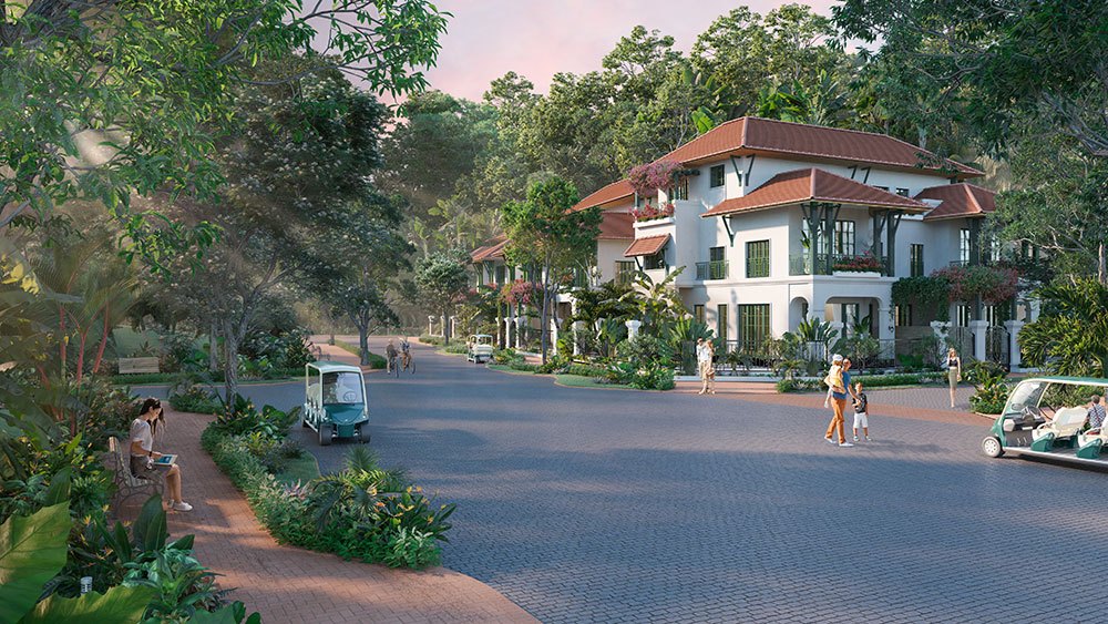 Biệt thự Sun Tropical Village theo phong cách nhiệt đới hoàn hảo giữa 3 tầng thiên nhiên.