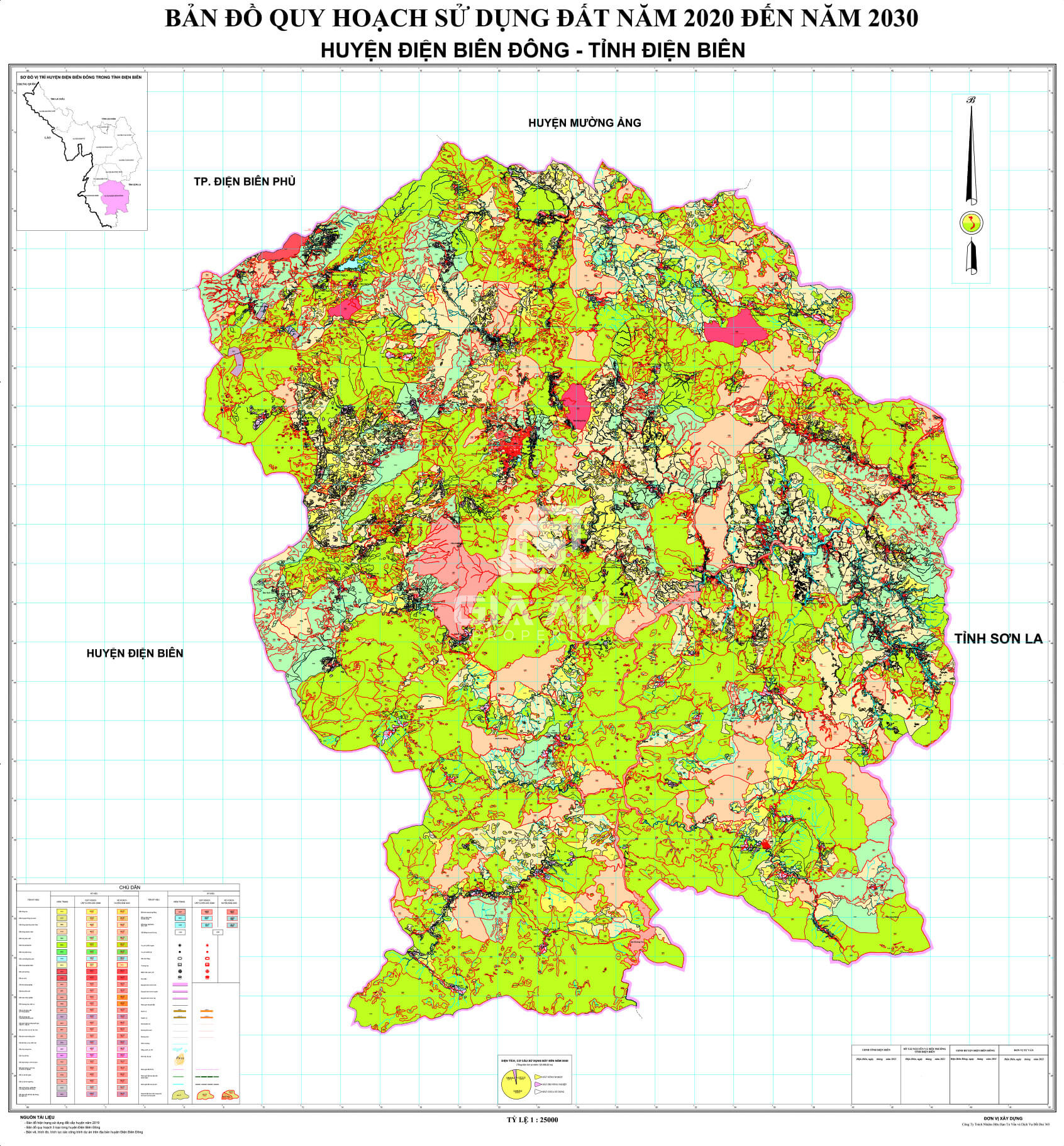  Bản đồ quy hoạch sử dụng đất huyện Điện Biên Đông (tỉnh Điện Biên) cập nhật 2021