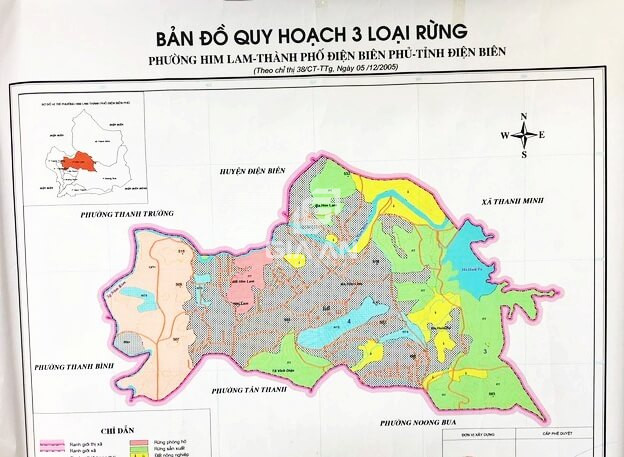 Bản đồ quy hoạch rừng tại Điện Biên
