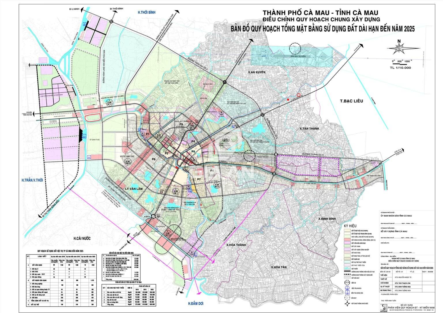 Bản đồ quy hoạch thành phố Cà Mau