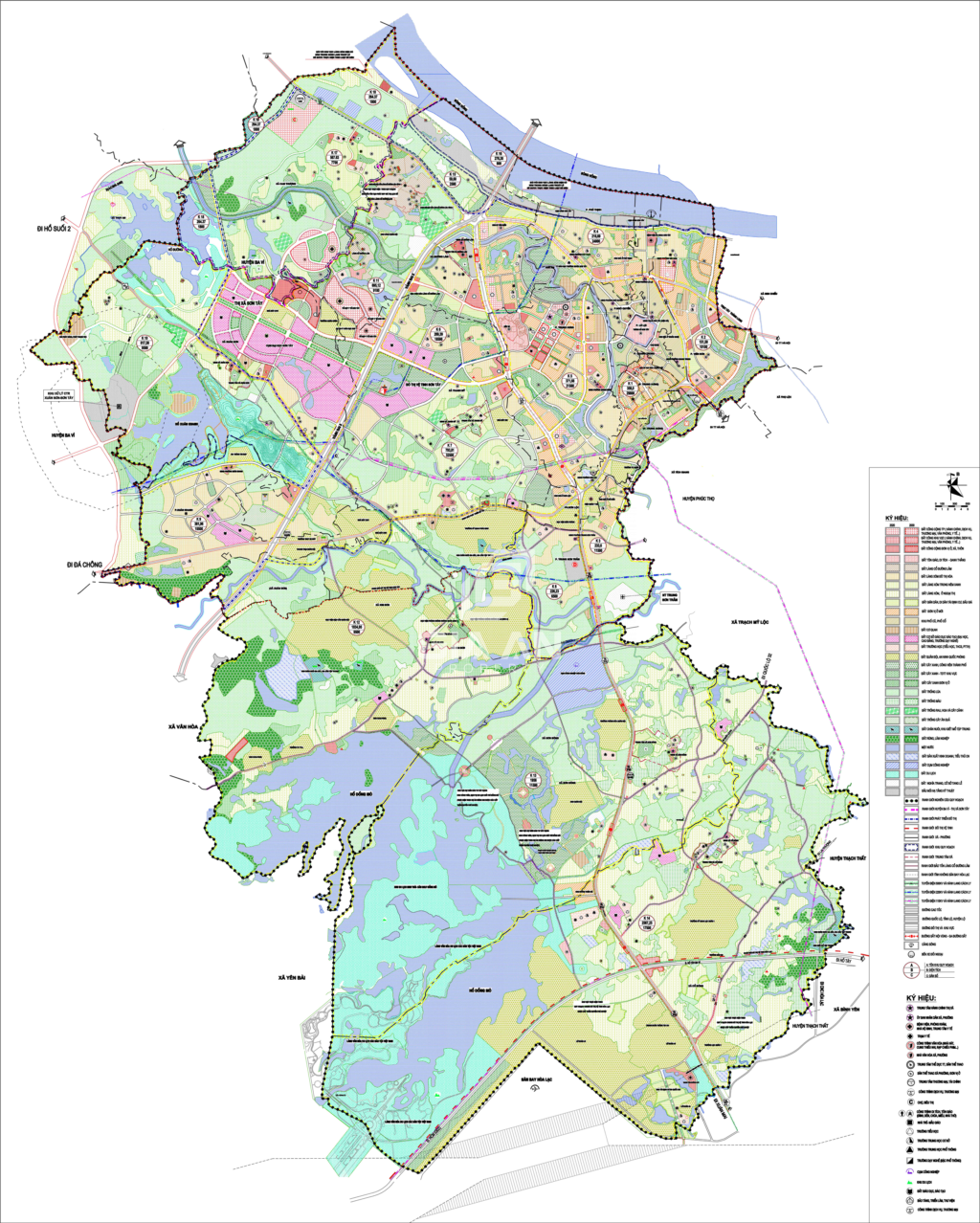 Bản đồ quy hoạch tỉnh Hà Tây