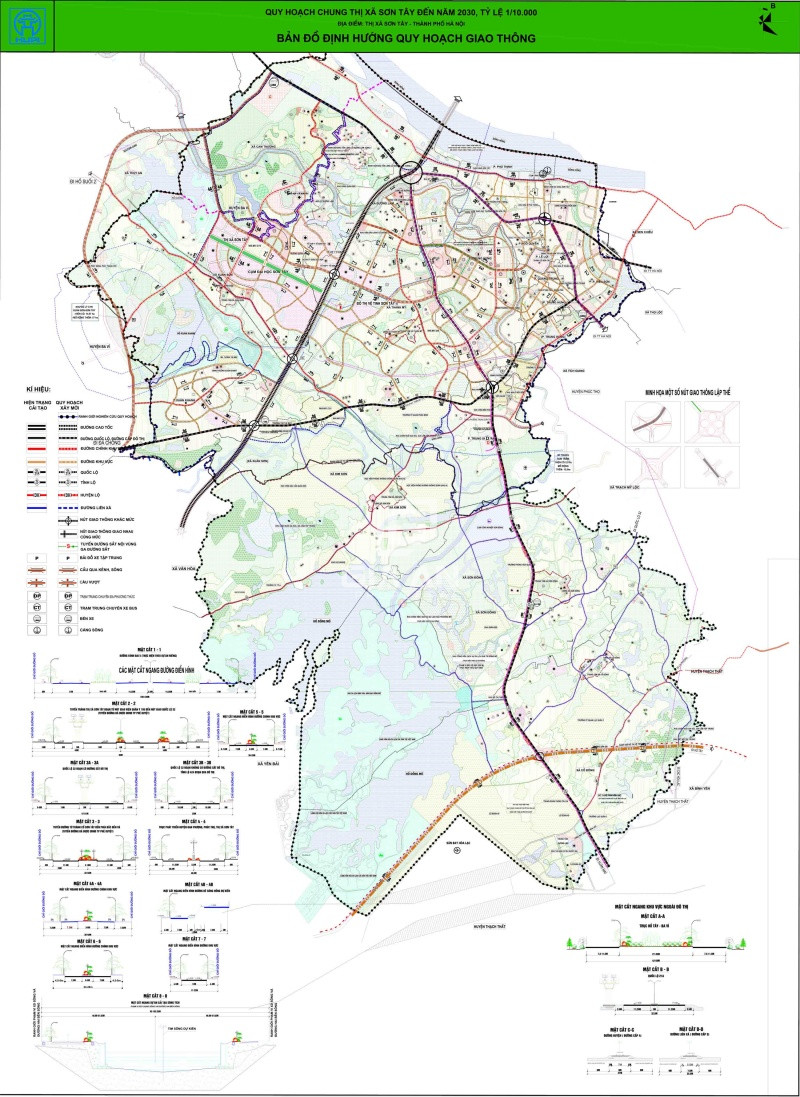 Bản đồ quy hoạch tỉnh Hà Tây