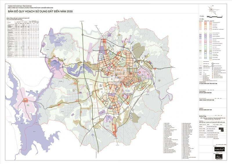  Bản đồ quy hoạch sử dụng đất thành phố Kon Tum mới nhất năm 2021