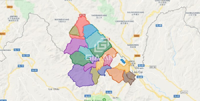 Bản đồ quy hoạch huyện Bát Xát