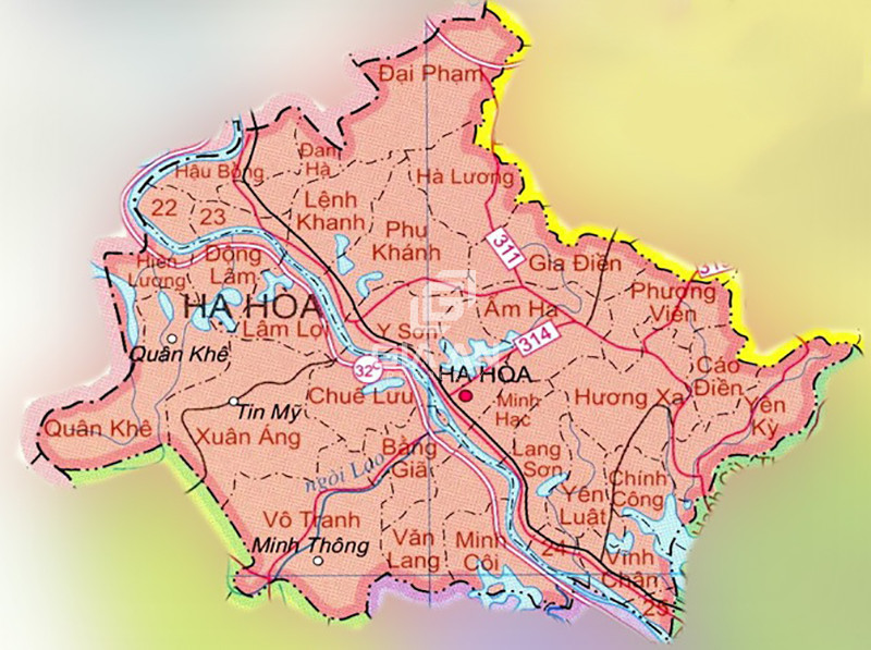 Bản đồ quy hoạch tỉnh Phú Thọ