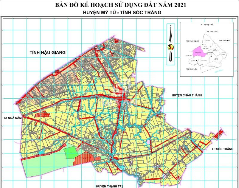 Bản đồ quy hoạch tỉnh Sóc Trăng 