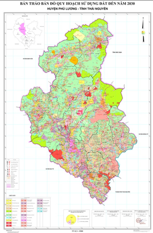 Bản đồ quy hoạch huyện Phú Lương