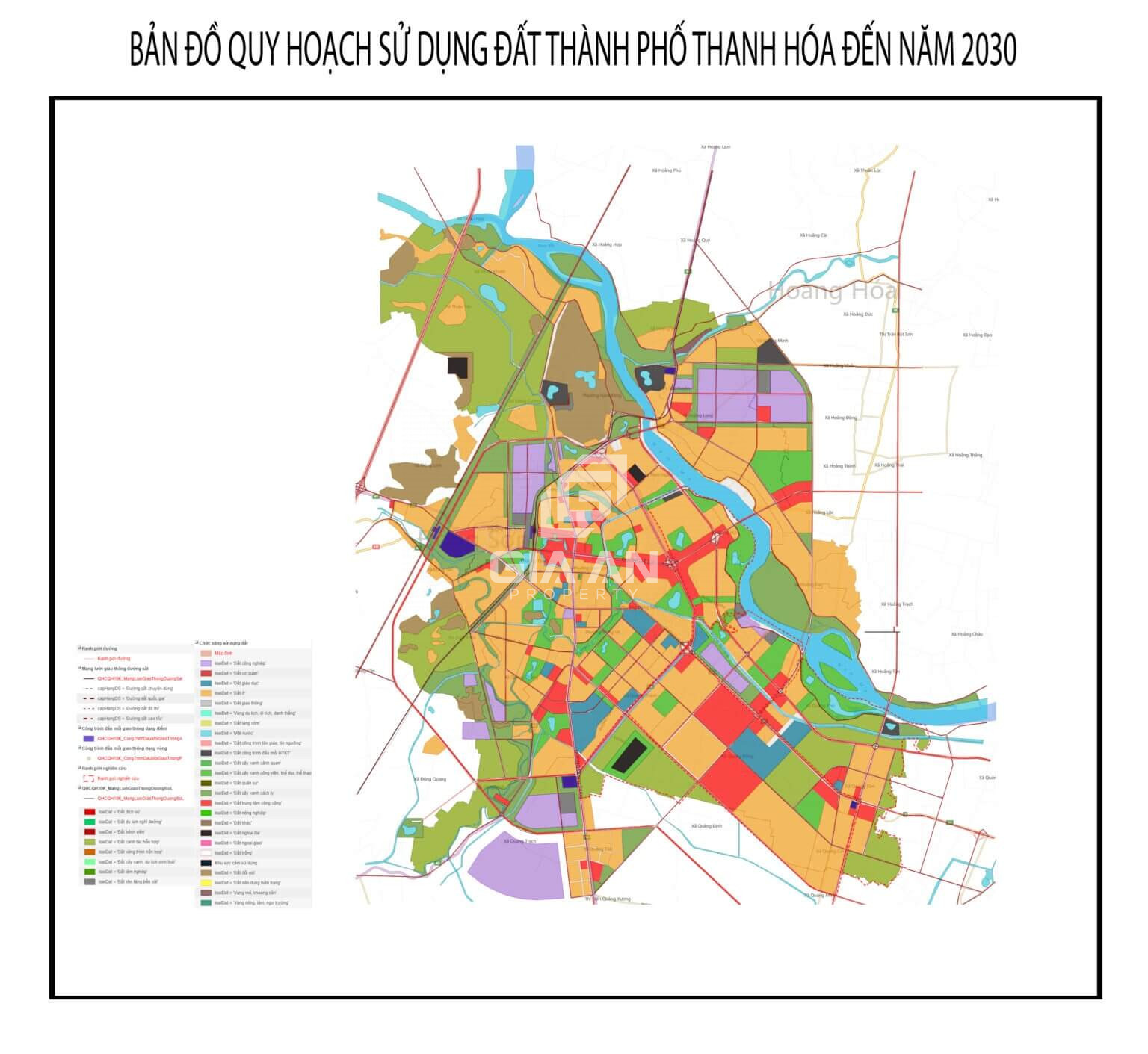 Bản đồ quy hoạch thành phố Thanh Hoá