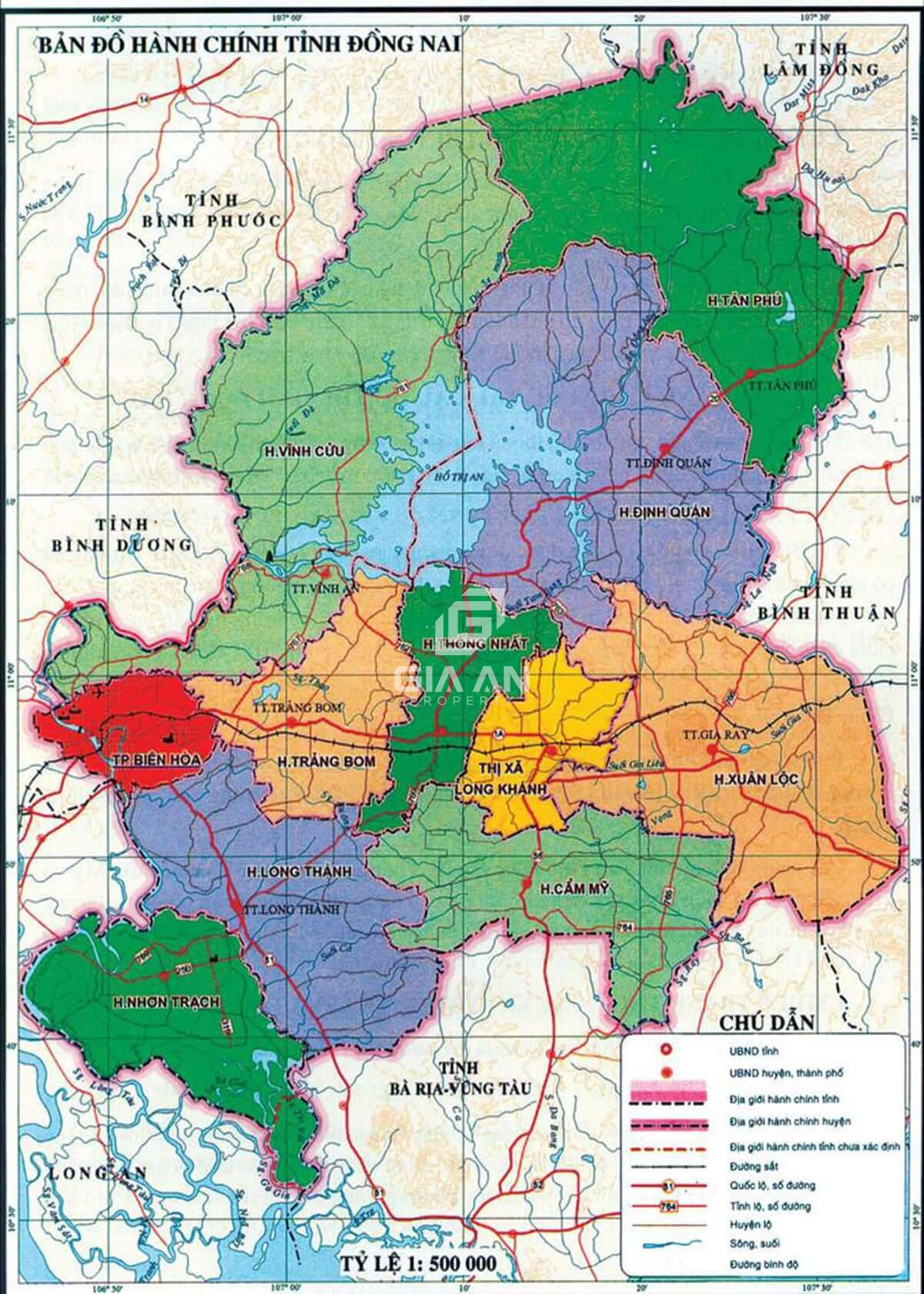 Bản đồ quy hoạch tỉnh Đồng Nai