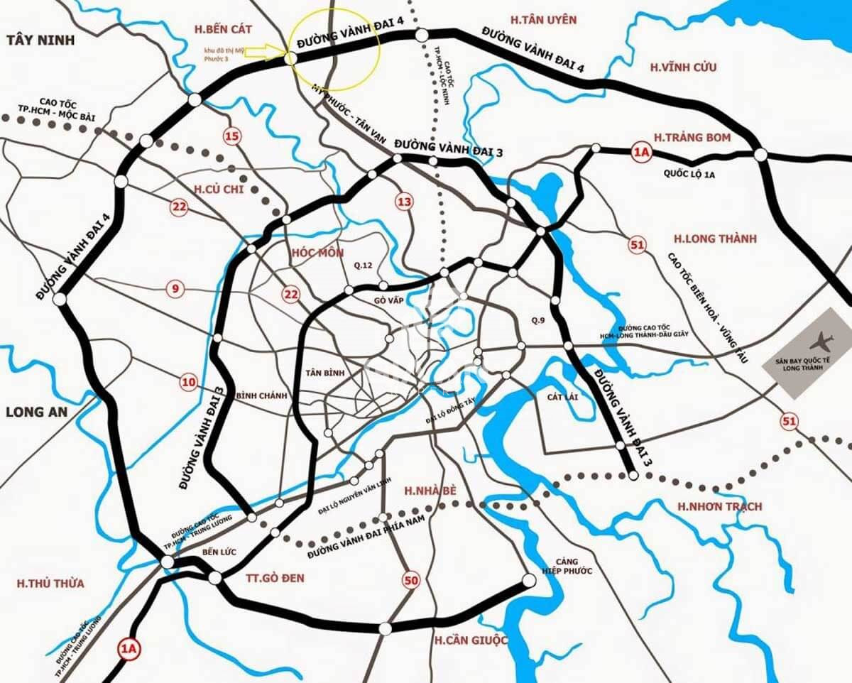 Đường Vành đai 4 TPHCM dự kiến đi qua 5 tỉnh, thành phố lớn