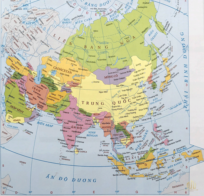 Bản đồ Đông Nam Á trên thế giới