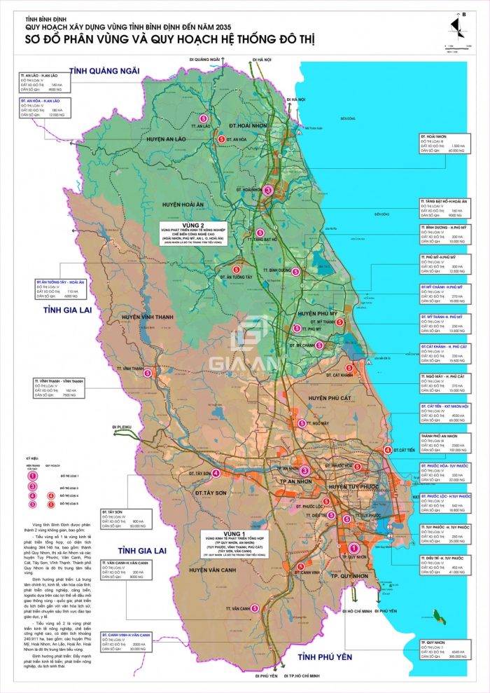 Bản đồ quy hoạch tỉnh Bình Định năm 2022