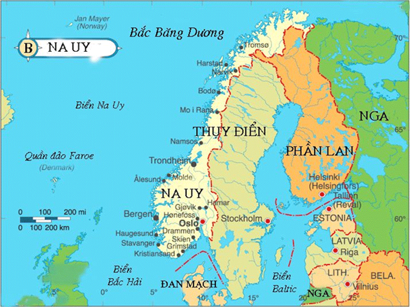 Bản đồ Phần Lan trên thế giới