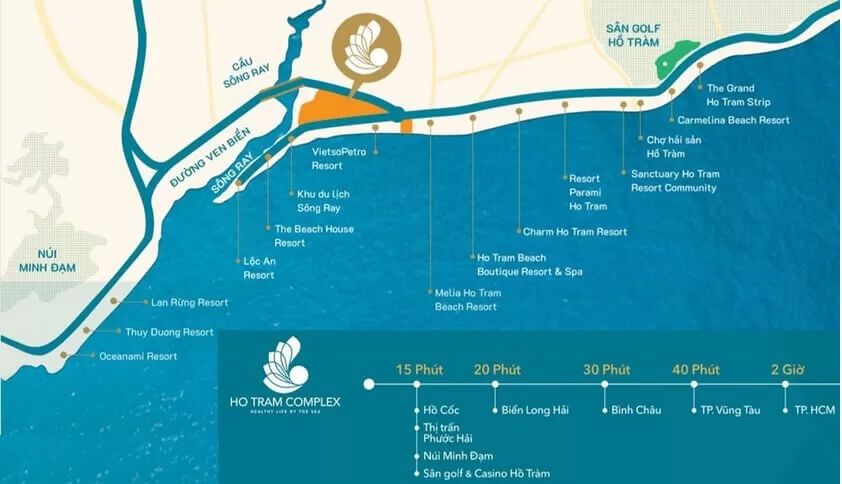 Vị trí quy hoạch dự án Charm Hồ Tràm