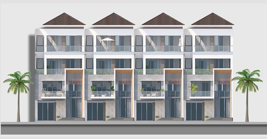 Hình Ảnh Hoàn Thiện Mặt Ngoài Của Căn Shophouse Ven Sông Sunneva Island