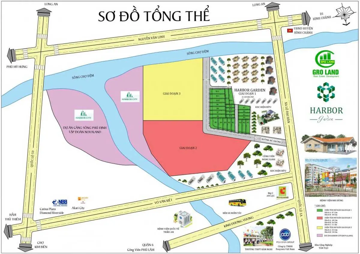 Nhà Phố Harbor Garden Quận 8 - 10 Mặt bằng Tổng thể Dự án Nhà phố Harbor Garden Quận 8
