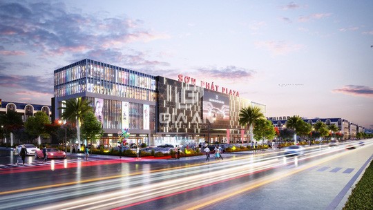 Trung tâm thương mại Sơn Phát Plaza, trái tim của phân khu Diamond Centre Point đã được khởi công