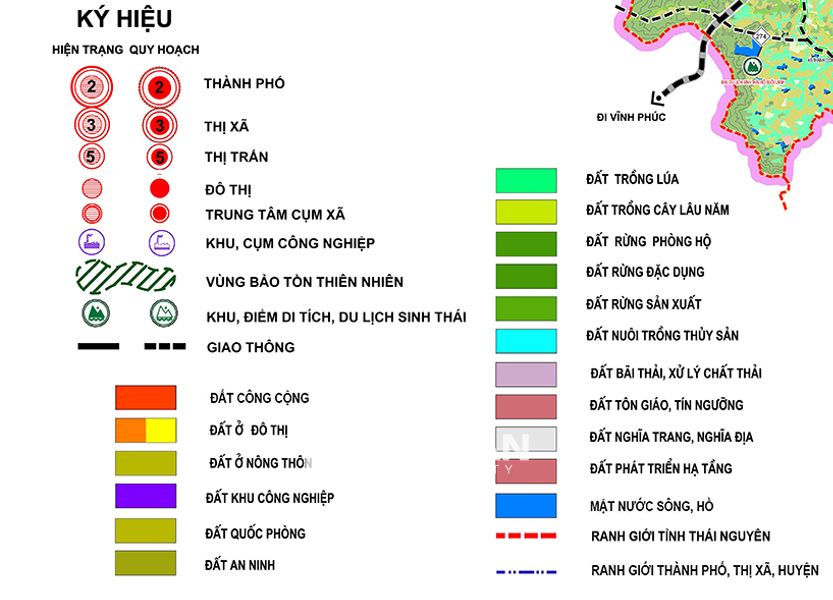 Ký hiệu các loại đất trên sổ đỏ, địa chính, quy hoạch, lâm nghiệp