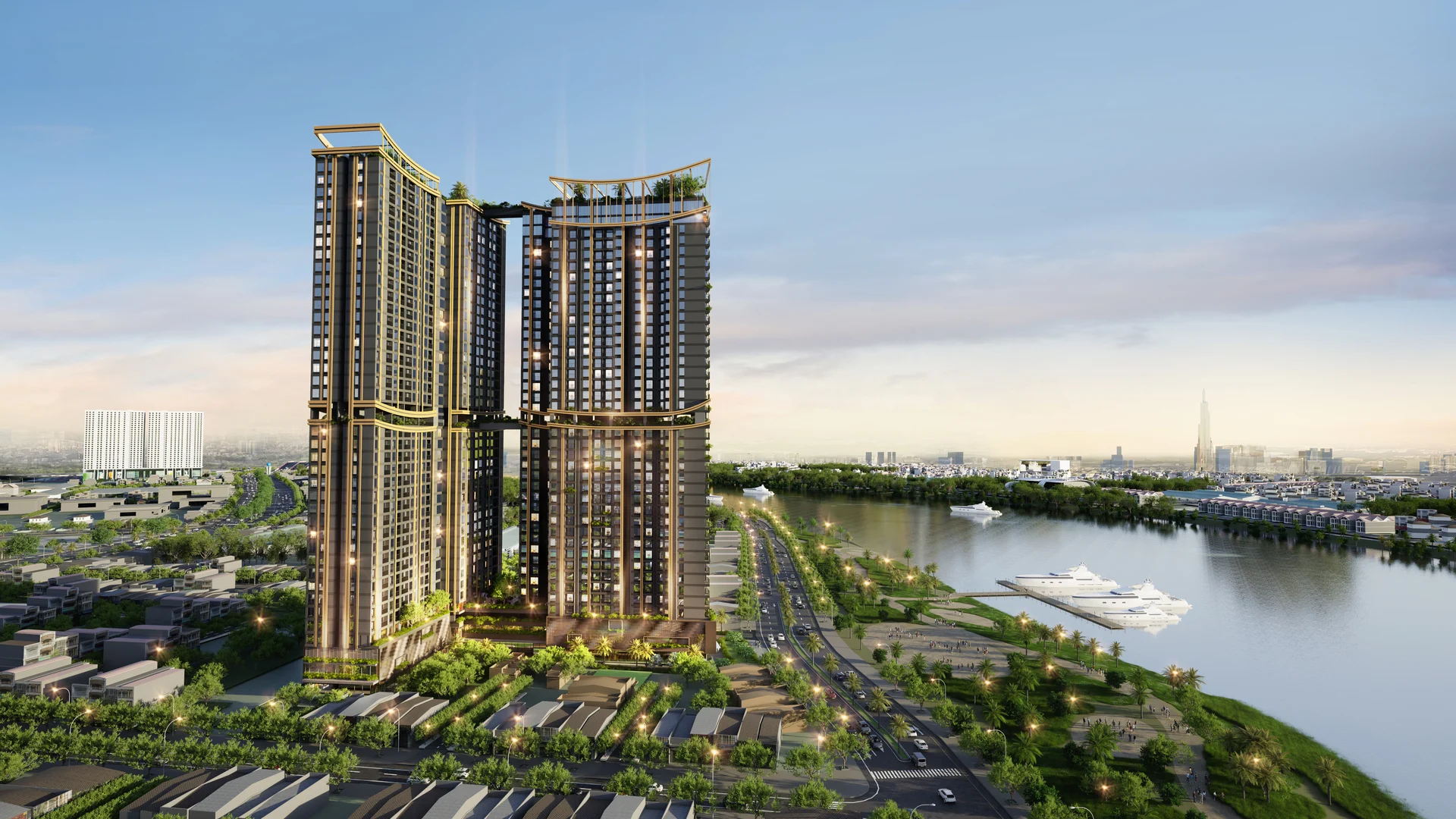 Phối cảnh tổng thể A&T Saigon Riverside