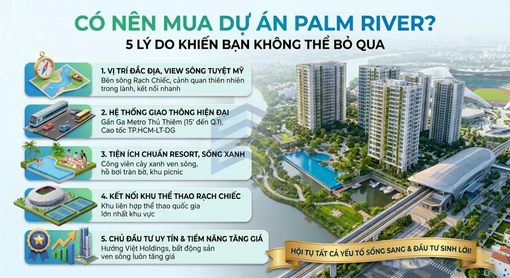 - Trải nghiệm tiện ích Palm River: Đẳng cấp sống giữa lòng Palm City